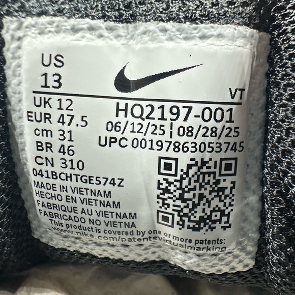 Nike Air Max Plus VII Men’s Sz 13 (NEW) HQ2197 001 Triple Blk (No Box Lid) - Picture 9 of 12